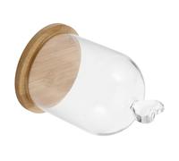 AKOOSY Cloche en Verre D'exposition Vitrine sous Dôme de Verre de Cœur pour Fleurs Séchées et Bougies Parfumées Décoration Intérieure