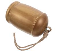 AKOOSY Cloche Rustique Fer avec Corde Chanvre Cloche à Vache Petite et Sonore pour Bétail Chèvre et Mouton Décor Campagne Vintage