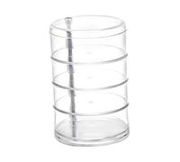 AKOOSY Coffret à Bijoux Rotatif Circulaire à Quatre Couches en Plastique