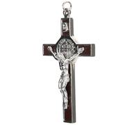 AKOOSY Collier Croix pour Hommes en Alliage de Zinc Pendentif Crucifix, Chaîne Résistante, Design Unisexe, pour Présents et Occasions Quotidiennes, Bijoux Croix Jésus