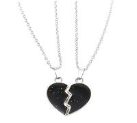 AKOOSY Collier Cœur Et Aile Couleur Changeante Pour Femme Bijoux Assortis Couple Détection De Température Cadeau Unique
