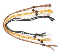 AKOOSY Collier DIY Pendentif Cage en Corde Tissée 5 Pièces Multicolores Cordons Ajustables pour Fabrication Bijoux Accessoires Décoratifs Artisanaux