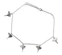 AKOOSY Collier Homme Ajustable avec Pendentif Dent de Requin Style Tribal Punk pour Surfer et Plage Garçon