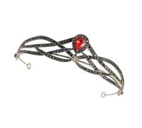 AKOOSY Couronne de Mariée en Alliage de Zinc et Cristaux, Accessoire de Robe Élégant pour Femmes, Confortable Fêtes et Danses