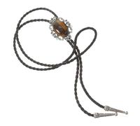 AKOOSY Cravate Bolo Vintage pour Hommes Agate et Accessoire Western Original de Mode Rétro pour Tenue
