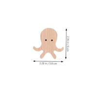 AKOOSY Crochet Mural Naturel pour Vêtements et Accessoires Lot de Crochets Décoratifs Animaux Pieuvre Baleine Tortue et Facile à Installer pour Chambre et Dressing