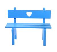 AKOOSY décoration de Chaise de Parc Mobilier de Jardin Miniature Meubles de Banc Mini Banc de Maison Mini mobilier de Maison Meubles Miniatures en Bleu