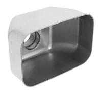 AKOOSY Déviateur de Pluie en Acier Inoxydable 304, Raccord de Drainage de Descente Pluviale, Argenté, Ouverture 9,7cm, pour Gouttière et Descente Pluviale, Toits et Systèmes de Drainage