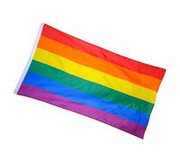AKOOSY Drapeau Lgbt Polyester Grand Format et Réutilisable Décoration Extérieure pour Fierté Gay et Arc Ciel