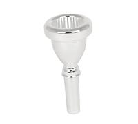 AKOOSY Embouchure de Tuba Argentée Cnc Électroplacée Accessoire Musical Remplacement pour Joueurs Professionnels Surface Lisse Résistante et Précis