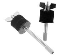 AKOOSY Empileur de Cymbales de Batterie Professionnel 2 Pièces Noir Métal Solide Support Surélevé Double Niveau pour Accessoires de Percussion et Montage Cymbales Pratiques