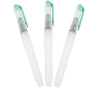 AKOOSY Ensemble de 3 Pinceaux Aquarelle à Réservoir d'Eau Verts Poils Souples Taille Compacte Stylos Aquarelle pour Débutants Fournitures Artistiques Pratiques pour Peinture et