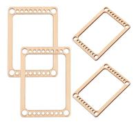 AKOOSY Ensemble Mini Métiers à Tisser en Bois 4 Pièces, Planche à Tricoter la Main, Outils de Tissage Artisanal Portables, Mini Outil de Tissage Multifonction pour Loisirs Créatifs