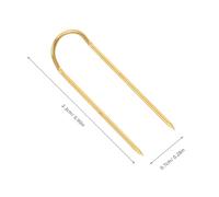AKOOSY Épingles de Blocage en U Dorées 100 Pièces - Aiguilles à Double Pointe pour Quilting Patchwork Couture Boîte Plastique Incluse Positionnement Précis Perçage sans Effort