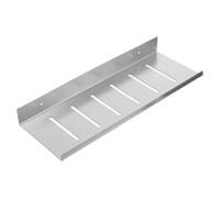 AKOOSY Étagère Flottante Murale en Alliage D’Aluminium Argenté 15,75x4,25 | Finition Mate, Style Moderne Scandinave Industriel, Support Solide, Effet Suspendu, la Cuisine et Bureau