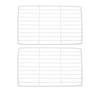 AKOOSY Étagères métalliques blanches détachables lot de 2, structure en mailles, optimisation d’espace, adaptées pour congélateur et usage domestique