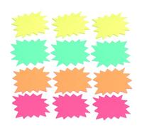 AKOOSY Étiquettes de Prix Faciles à Utiliser 120 en Papier Fluorescent D'explosion Format Petit pour Magasin et Centre Commercial