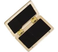 AKOOSY Étui à Anches en Bois Naturel pour Hautbois Porte-Anches Compact pour 2 Anches Boîte de Rangement Pratique et Solide Organiseur d'Anches pour Musicien en Déplacement