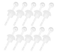 AKOOSY Fermoirs de Boucles d'Oreilles Résine Transparente 1 Boîte pour Oreilles Sensibles Bouchons Tête de Champignon et Bâtonnets de Soin Invisibles et Confortables Accessoires Piercing