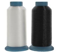 AKOOSY Fil de Couture Nylon Transparent 1 MM Kit 2 Rouleaux Haute Résistance Fil Invisible pour Machine à Coudre Accessoires Couture pour Réparation Vêtements à Domicile et Voyage