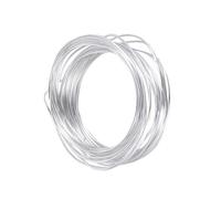 AKOOSY Fil Métallique Aluminium Flexible Argenté pour DIY Sculpture Poupée Support Modélisme Vélo Artisanat Anti-rouille