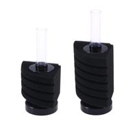 AKOOSY Filtre D'aquarium à Éponge Xy-2890 pour Aération et Filtration | Angle de Cuve, Distance Réglable, Fonctionnement Silencieux, Noir, pour Eau Salée et Élevage