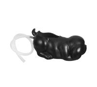 AKOOSY Fontaine Céramique pour Jardin Extérieur Sculpture Chiot Ludique avec Distributeur Eau pour Aquarium et Bassin Support Végétal pour Micro-Paysage Système de Filtration Écologique