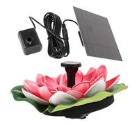 AKOOSY Fontaine Solaire Flottante Lotus pour Jardin et Bassin Extérieur Décoration Étang avec Fleur Lotus Pompe Automatique et Facile à Utiliser