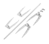 AKOOSY Fourchette Rotative INOX pour Barbecue et Rôtisserie Support Poulet Viande et Poisson Résistante Haute Température pour Friteuse à Air et Four Électrique