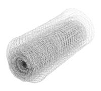 AKOOSY Grillage en Fil de Fer Hexagonal Argenté pour Poulailler, Clôture Sécurisée pour Élevage de Volailles, Rouleau de 1, pour Jardin et Bricolage Familial