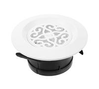 AKOOSY Grille D'aération du Climatiseur Installation Facile Ronde en Plastique Blanc, Couvercle de Ventilation 150mm Ambiance Estivale pour Bureau et Appartement