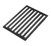 AKOOSY Grille de Barbecue Rectangulaire en Métal Épais Couvercle et Drain Renforcé, pour Foyer Extérieur et Cuisson Feu de Bois