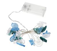 AKOOSY Guirlande Lumineuse Décorative à Piles 2 Mètres 20 LED Motif Cheval de Mer Conque Coquillages Décoration Océanique pour Chambre Fête Jardin Lumières Thème Océan Féériques