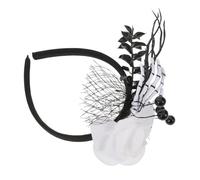 AKOOSY Headband Floral Gothic Claw Design Halloween Party Accessory Women Spooky Skull Hand Hairband For Role-playing Seasonal Events