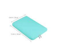 AKOOSY Housse pour Ordinateur Portable 13 Pouces Vert en Néoprène Zippée | Protection Anti-éclaboussures, Chargement Haut, pour Campus, Voyage, Étudiants et Bureau