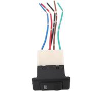 AKOOSY Interrupteur en Verre à 5 Broches pour Lève-vitre Électrique de Voiture avec Faisceau de Câbles et Témoin Lumineux Rouge, Bouton de Levage de Porte Électrique, Remplacement