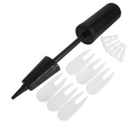 AKOOSY Kit D'accessoires pour Ballon de Yoga Gonflable, Pompe Manuelle Compacte en Plastique avec 6 Bouchons et 6 Extracteurs, pour Entraînements Quotidiens en Famille