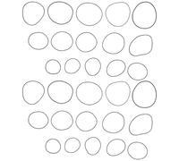 AKOOSY Kit de 750 Joints D’Étanchéité pour Montres Joints Toriques en Caoutchouc 07 MM 15 Tailles de 16 MM à 30 MM Accessoires de Réparation et Remplacement pour Fond de Montre