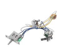 AKOOSY Kit de Câblage Guitare Électrique avec Interrupteur Voies Potentiomètre Volume et Jack Cuivre Compatible Multiples Modèles Contrôle Précis Du