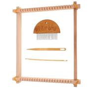 AKOOSY Kit de Tissage Complet avec Peigne et Aiguilles Larges pour Métier à Tricoter Crochet Afghan et Cadre Outil de Tissage DIY pour Débutants et Artisans