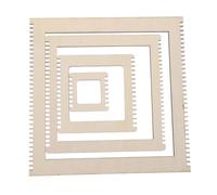 AKOOSY Kit de Tissage sur Métier à Tisser en Bois Carré 4 Pièces pour Garçon et Filles, Outils de Tissage Portables, Kit de Loisirs Créatifs pour Débutants, pour Projets de Bricolage