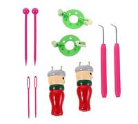 AKOOSY Kit de Tricotin Bois Compact pour Bricolage Outil de Manuel pour Débutants et de Bracelets