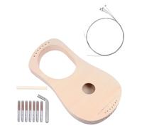 AKOOSY Kit DIY Harpe Lyre Bois Cordes pour Garçon Fille Durables Instrument de Musique Manuel pour Développement des Compétences et Apprentissage Musical