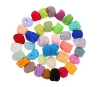 AKOOSY Kit Laine à Feutrer DIY Couleurs Unies Chacune Laine Cardée Souple pour Feutrage à Aiguille Matériel Créatif pour Loisirs Manuels
