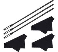 AKOOSY Kit Nettoyage Flûte Traversière avec Tige Plastique et Chiffon Absorbant Outil Portable pour Nettoyage Intérieur sans Rayures Facile à Transporter pour Musiciens