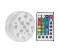 AKOOSY Lampe de Plongée LED Piscine Étanche avec Télécommande Infrarouge, Ambiance Estivale, Éclairage LED pour Aquarium et Vase, Matériau Abs, Ventouses Incluses