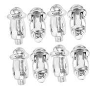 AKOOSY Lot de 10 Sets De Boulons D’Expansion pour Porte Creuse, Inserts Filetés pour Métal 8x21 Mm, Écrous à Pétale Métalliques, Fixation Mur Creux Compatible, Ancrage Solide Et Résistant