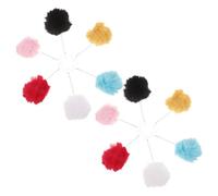 AKOOSY Lot de 12 Boucles D'oreilles Pendantes à Pompons Colorés pour Femmes et Filles, Longues Chaînes en Fausse Fourrure Douce, Assortiment Multicolore, Bijoux Légers D'hiver