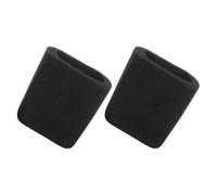 AKOOSY Lot de 2 Bonnettes Carrées en Mousse Noire pour Microphone, Épaisseur 10mm, Protection Anti-vent pour Enregistrement et Podcast