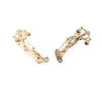 AKOOSY Lot de 2 Broches en Alliage Doré Statue Grecque Victoire, Épingles Élégantes pour Tailleur Femme, Accessoire Mode Vintage pour Soirées, Fêtes et Costumes Formels